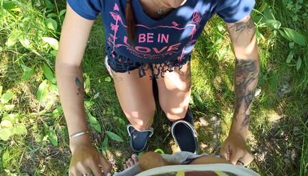 Sandy Chris - Sexy stranger girl sucked my dick in the