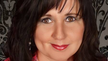 Sexy face Mikayla makes a horse size cock cum