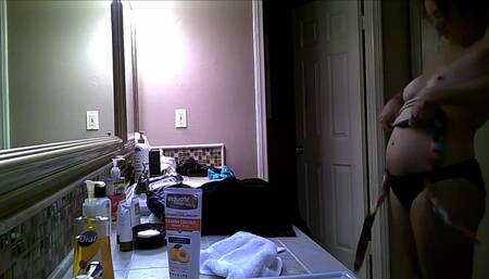 Big Tits Megan Spied in Bathroom