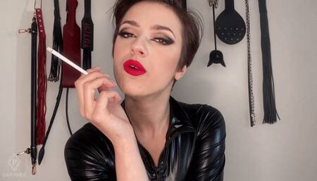 Smoking and human ashtray POV - [FHD MOV] | Lady Perse