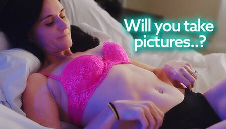 Helping Stepmom make Porn: First Pictures, then she FUCKS ME