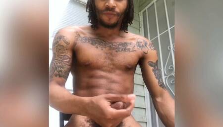 Gave My Neighbors a Cum Show Outside
