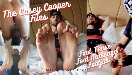 The Casey Cooper Bundle- Casey Does A Foot Tease, Gets His Feet Massaged and Gives A Footjob