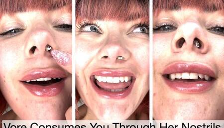 Vore Consumes You Through Her Nostrils