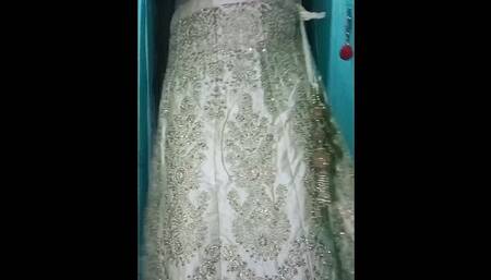Indian Gay Crossdresser in Golden Lehanga