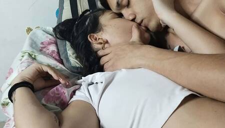 I Invite My Stepsister to Watch a Movie so I Can Fuck Her and Cum on Her Ass