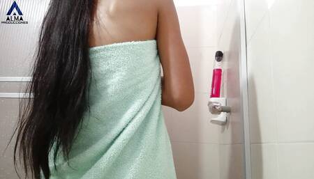 Karla My Horny Stepsister Gets Fucked by My Big Hard Cock in the Shower While Our Parents Leave Us Alone