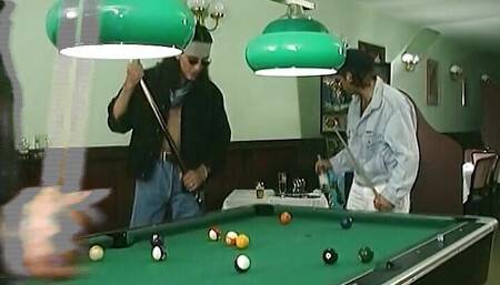 Two Fabulous German Chicks Having a Great Time on a Pool Table