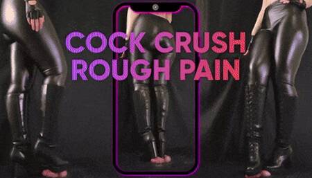 Cock Crush Rough Pain in Black Heels Boots - (Vertical Version) - TamyStarly - Ball Stomping, Bootjob, Shoejob, Ballbusting, CBT, Trample, Trampling, Stomp, Boot Domination, Crush, Crushing