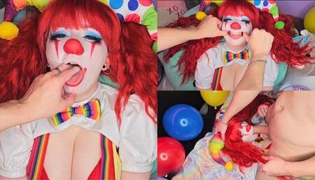 Clown Mouth Fetish plus ASMR Blowjob