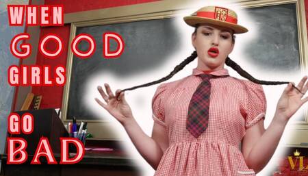 VIVIENNE L'AMOUR - WHEN GOOD GIRLS GO BAD - POV NAUGHTY SCHOOLGIRL JOI (720P FULL HD)