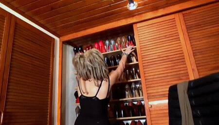 Fetish Lady Imperatriza's shoe cabinet - full clip - (1920x1080*wmv)