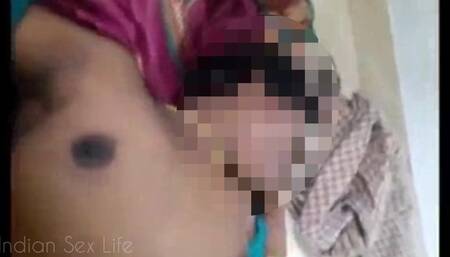 Indian Village Bhabhi Tempting Pussy Fucked by Husband