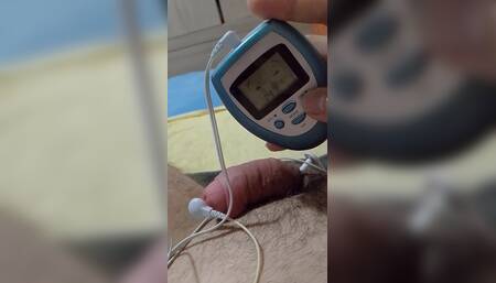Electric Shock On The Cock And Enjoying Yummy With Surprise At The End