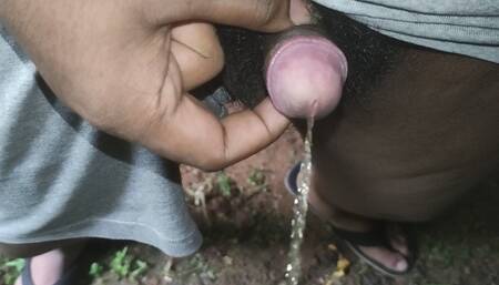Small Penis Indian College Boy Pissing Outdoor