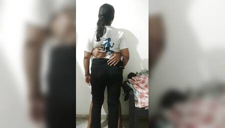 Indian Desi Bhabhi Called a Neighbour Friend at Home While Her Husband Was at the Office.