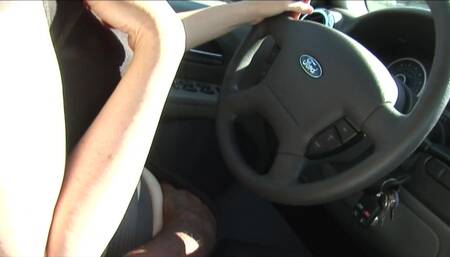 Horny red haired cougar rubs her pussy while riding a BBC