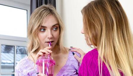 Enticing Julija and Oxana's lesbian video