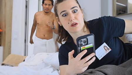 Latin Boy Blackmails Hotel Maid for Trying to Steal His Cell Phone.