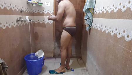 Hot and Sexy Man and Bathing Video