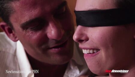 New Sensations - Hotwife Blindfolded by Hubby Waiting for Secret Lover