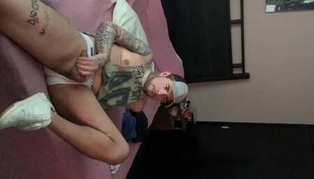 Tattoo Boy Jerking on Webcam