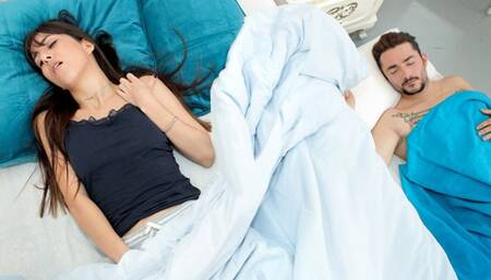 Teamskeet - Horny Latina Teen Sneak And Rides Her Roommate Boyfriend's Big Chorizo Meat