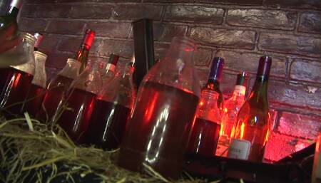 Horny cafe owner plows two adorable horny sluts