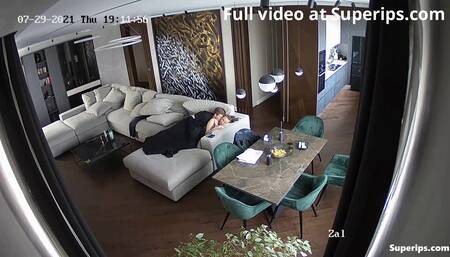 IPCAM – Rich mature British couple fucks on the couch