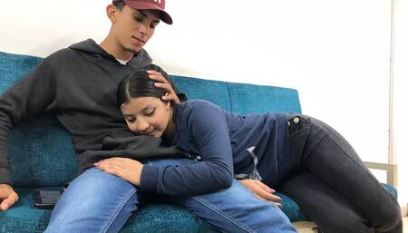 rest step sister - just touch my penis with your BEAUTIFUL 18 YEAR OLD MOUTH - SPANISH SUBSCRIBE