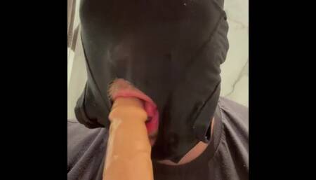 Stretching My Sissy Asshole Then Sucking My Big Dick Clean