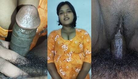 Indian Fucked stepsister Sofia by showing her cock with Hindi Audio
