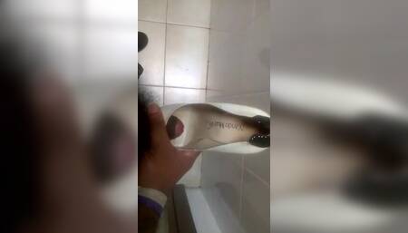 Cum All Over the High Heel Shoe