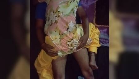 Girl friend at home night out with boyfriend