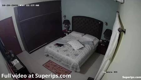 IPCAM – Latina woman rubs her pussy with the pillow