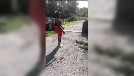 I ran into this crazy girl in a campsite she wanted to take it all in the way