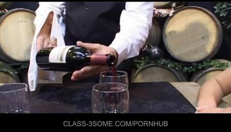 Sexy blonde action with enchanting sweetheart from Class-3some