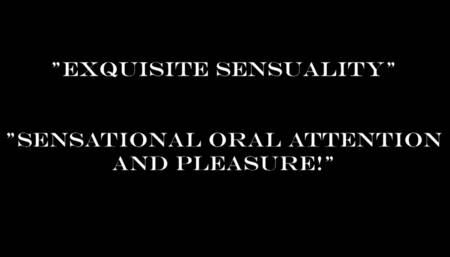 Erotic Oral in Black Lingerie Peek