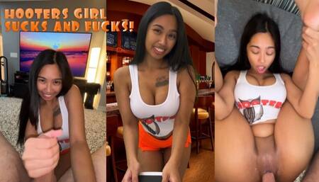Fucking the Slutty Hooters Waitress!