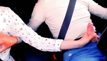 Handjob the Uber Driver