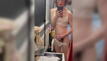 Naughty Trans Girl Plays with Her Woman Cock