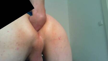 Self Anal Fisting my lubed up & stretched hole