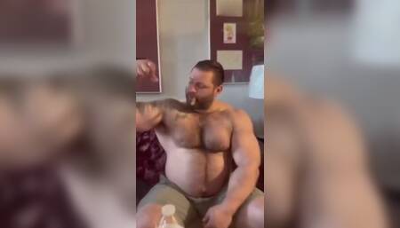 Muscle daddy and cigar