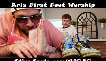 Punk Transgender Aris First Foot Worship!