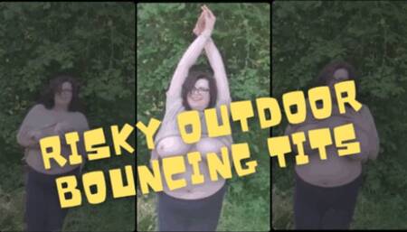 Risky Outdoor Bouncing Tits 720p