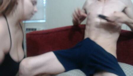 blowjob on the couch