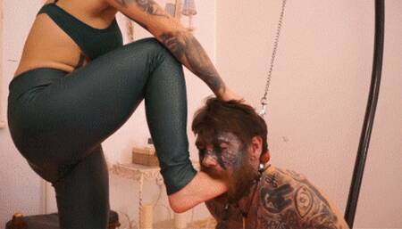 LIMITLESS FEMDOM: BRUTAL BONDAGE FOOT GAGGING!