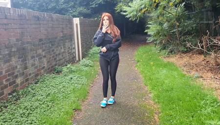 1351 Maggie in Smokebreak in Blue Vans