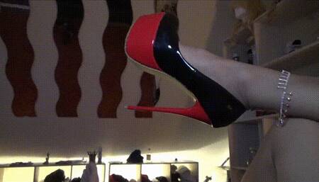 cock massage with 7 inch court shoes with happy end - full clip - (1280x720*mp4)