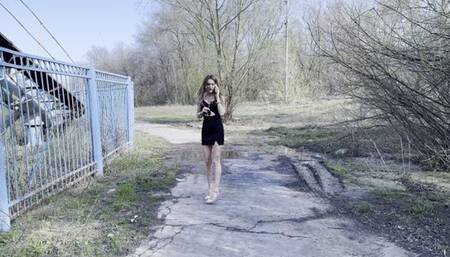 Vika cranking transparent shoes red pedicure_4K HDR PRO RES_full video 14 min_0002